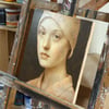 Small portrait in a hat VIII