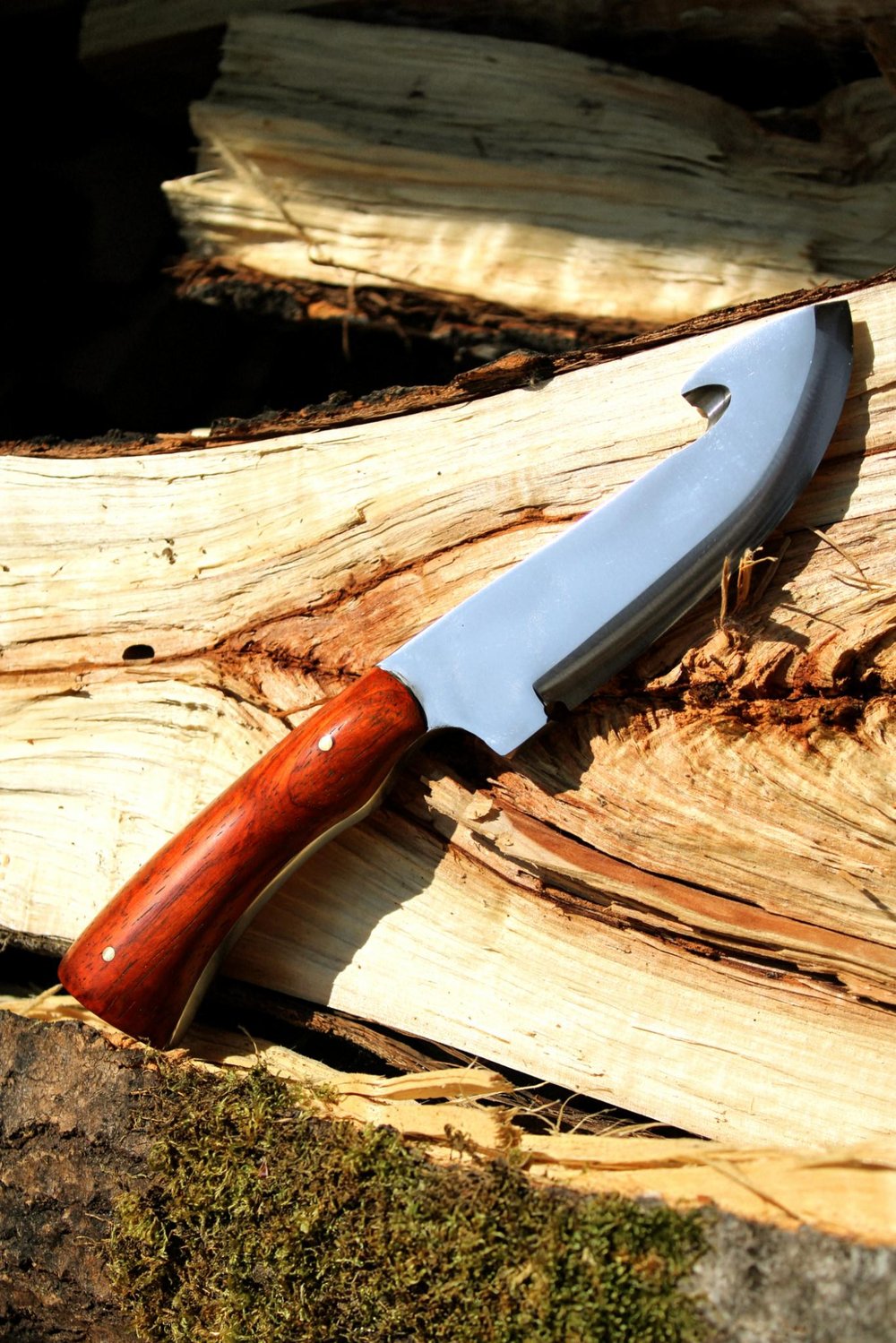 Image of Padauk Wood Handle Gut Hook Knife