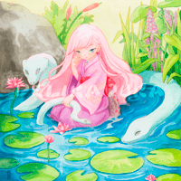 Image 1 of 'SNAKE CHARMER' Signed Art Print