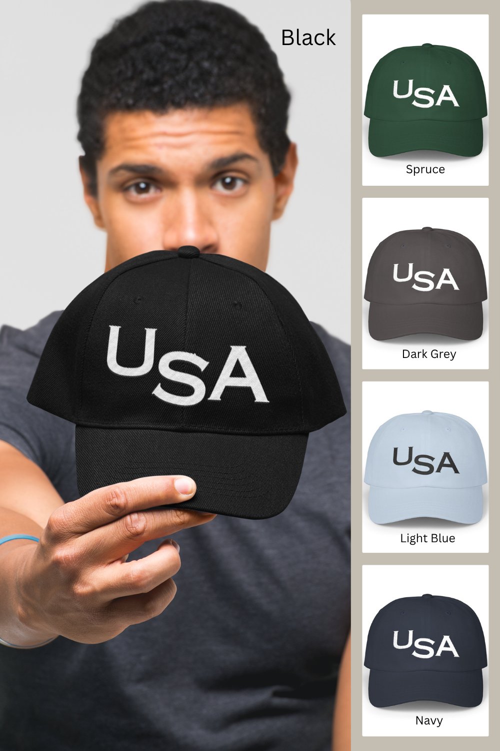 Image of Patriotic, USA Baseball Cap
