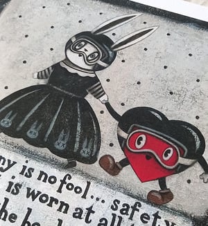 Image of PRINT - Goth Bunny Is No Fool