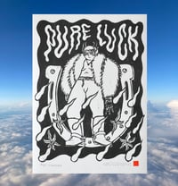 PURE LUCK (lino print)