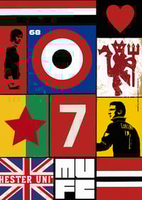 Image 5 of Manchester United collage popart print
