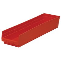 Image 1 of Akro-Mils 30164 Clear, 23-5/8 x 6-5/8 x 4 Shelf Bin (6 Per Carton) 