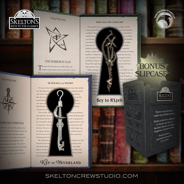 Image of Skelton's Keys to the Classics: Starter 2-pack - Key to Neverland & Key to R'Lyeh w/Slipcase bonus!