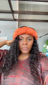 Image 1 of WOVEN HEADBAND (ORANGE)