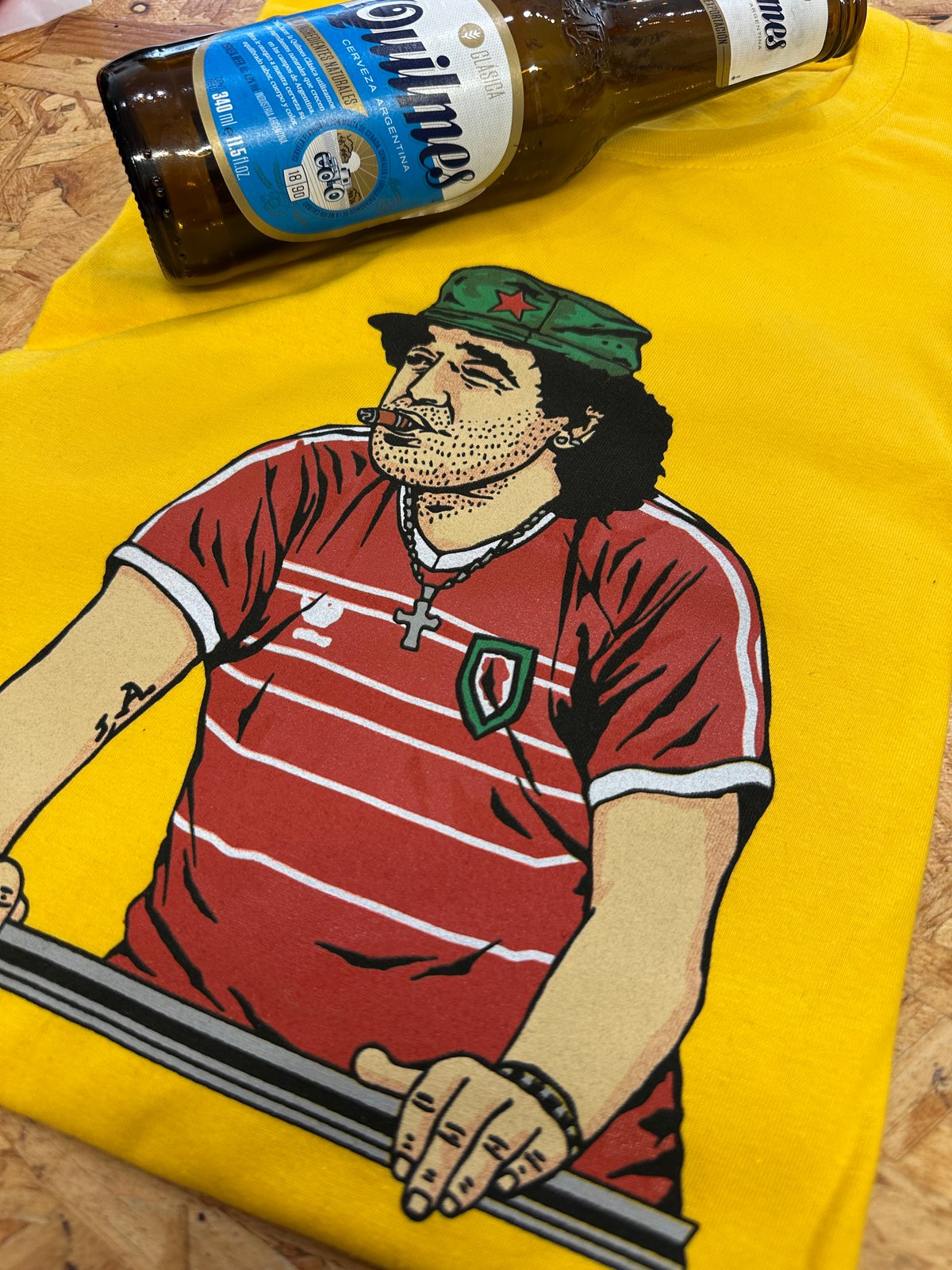 Image of ‘Daiego’ T shirt in Gold 