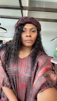 Image 1 of WOVEN HEADBAND (BROWN)