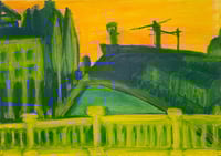 My Budapest - Toxic love letter 2025, 50x70 cm, oil on canvas