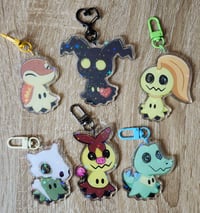 Image 2 of Wave 3 Mimikyu Acrylic Keychains