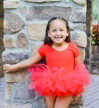 Image 5 of Fluffy Tutu Leotard Bodysuit - Girl’s Tulle Dress in Many Beautiful Colors