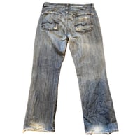 Image 3 of Men's 7 For All Mankind jeans, boot cut ,Vintage Y2K , Med wash 32 / 30 