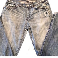 Image 4 of Men's 7 For All Mankind jeans, boot cut ,Vintage Y2K , Med wash 32 / 30 