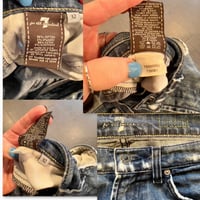 Image 7 of Men's 7 For All Mankind jeans, boot cut ,Vintage Y2K , Med wash 32 / 30 