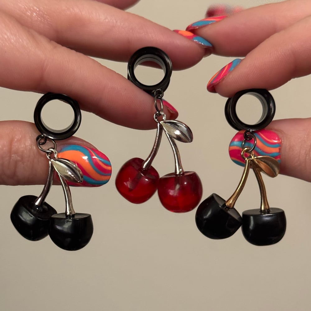 Image of Simple Cherry Dangles (sizes 4g-2")