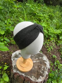 Image 1 of Pure Wool Ear Warmer Headbands in Dark Olive