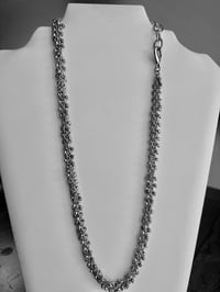 Image 2 of Tiny silver balls cluster necklace