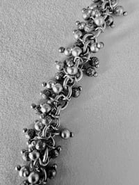 Image 3 of Tiny silver balls cluster necklace