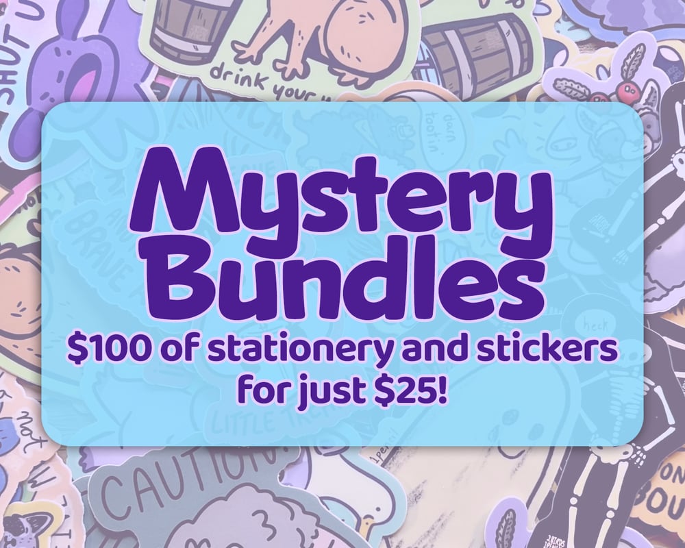 Image of Mystery Bundle - $100 worth of stationery and stickers for $25!