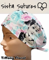 Image 2 of Floral Scrub Hats
