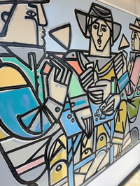 Image 8 of "Homage to Cezanne's Card Players" by America Martin