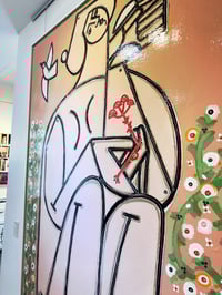Image 4 of "Woman with Doves" by America Martin