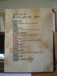 Image 3 of charmed book of shadows pages Seven deadly sins page