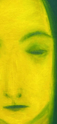 Image 4 of Female portrait, 24x18 cm, mixed technique on canvas