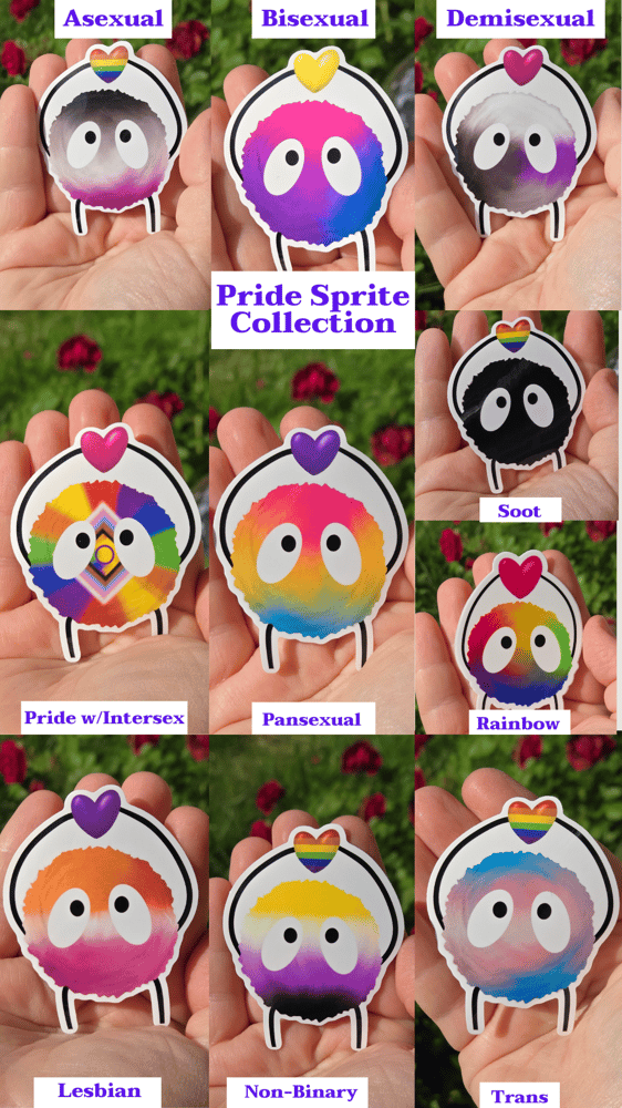 Image of Pride sprite collection sticker