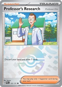 Professor's Research [Professor Elm] (Poke Ball Pattern) - SV: Prismatic Evolutions - Near Mint