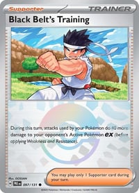 Black Belt's Training - 097/131 (Poke Ball Pattern) - SV: Prismatic Evolutions - Near Mint