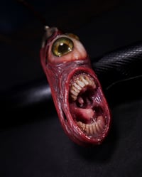 Image 10 of Duel Iris "Screaming Behelit", flash reflective+glow in the dark eyes - Morgans Mutations