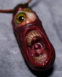 Image 12 of Duel Iris "Screaming Behelit", flash reflective+glow in the dark eyes - Morgans Mutations