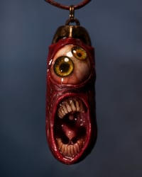 Image 11 of Duel Iris "Screaming Behelit", flash reflective+glow in the dark eyes - Morgans Mutations