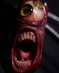 Image 7 of Duel Iris "Screaming Behelit", flash reflective+glow in the dark eyes - Morgans Mutations