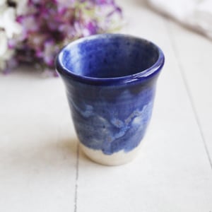 Image of Ceramic Shot Glaze, Stoneware Pottery Little Cup, Saki Glass, Made in USA