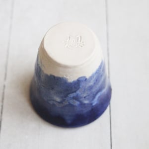Image of Ceramic Shot Glaze, Stoneware Pottery Little Cup, Saki Glass, Made in USA