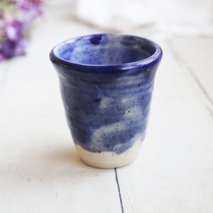 Image of Ceramic Shot Glaze, Stoneware Pottery Little Cup, Saki Glass, Made in USA
