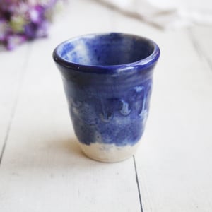 Image of Ceramic Shot Glaze, Stoneware Pottery Little Cup, Saki Glass, Made in USA