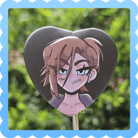 hyuna ❄️ heart button badge