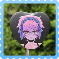 mizi ❄️ heart button badge