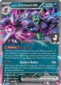 Marnie's Grimmsnarl ex - 136/182 - SV10: Destined Rivals - Near Mint