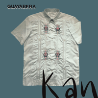 Guayabera Kan Gris Plata 