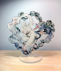 Tethered Acrylic Stand