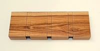 Image 4 of Wood coat rack, 3 hooks.