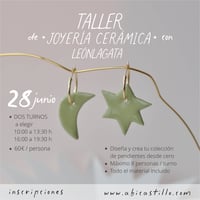 Image 1 of Taller de JOYERÍA cerámica con LEÓNLAGATA