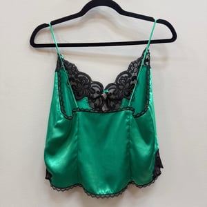 Image of Victoria's Secret Vintage Gold Label Emerald Camisole - Size M