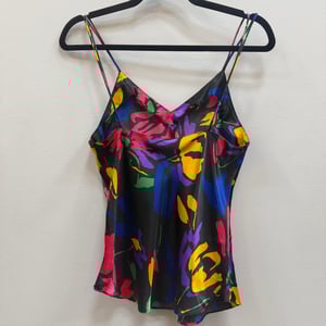 Image of Vintage Floral Satin Camisole - Size S