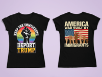 Image 1 of Empowerment Tee: "Keep The Immigrants / America Was Built By Immigrants"