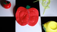 Image 2 of Felt apple needle-book